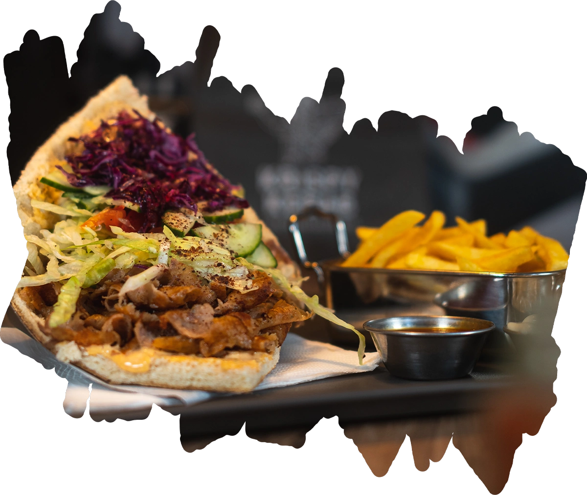 Krispy Kebab mit Fritten